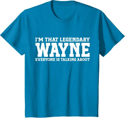 Vista 40 de Wayne Personal Name Funny Wayne Camiseta, Negro