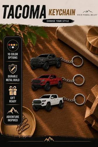 Vista 4 de Llavero Tacoma – Accesorios Tacoma 2016-2022 mods 2023 2024 Cool Key Chain Fob Cover 3ª generación Toy Truck