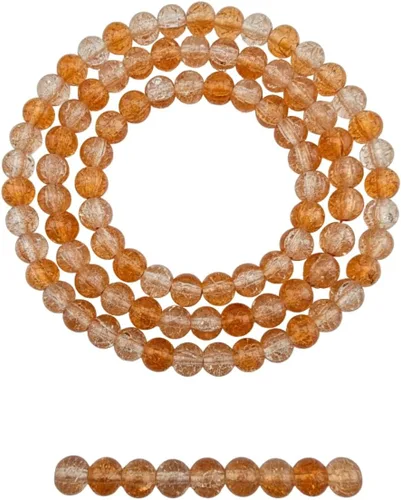 Vista 82 de DandS ltd Cuentas de cristal agrietadas para la fabricación de joyas, champán, pulseras vibrantes de bricolaje, collares, aretes, suministros