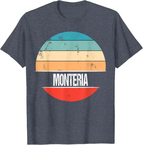 Vista 26 de Camiseta Montería Colombia City Trip, Negro