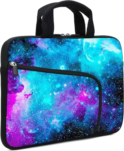 Vista 15 de Funda para portátil de 11.6" 12.2 pulgadas para Chromebook, Ultrabook, portátil, tableta de neopreno con asa para hombres y mujeres, dos bolsillos