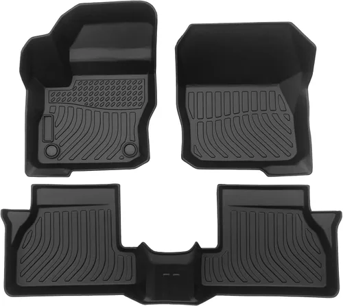 Vista 19 de Alfombrillas para todo tipo de clima para Ford Explorer 2011-2014 (no apto para asientos de cubo), tapetes para el piso de 1ª y 2ª y fila, 3D