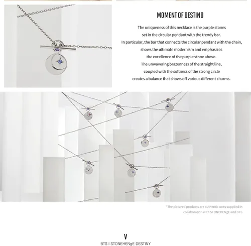 Vista 6 de BTS STONEHENgE Moment of Light Jewelry - Collar oficial del ejército
