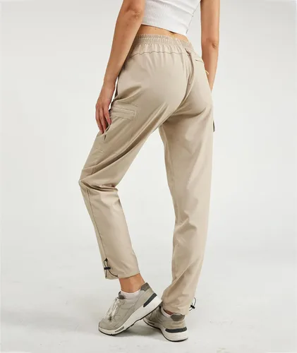 Vista 2 de Women's Hiking Pants Quick Dry Lightweight Water Resistant Cargo Pants Elastic Waist Cargo Athletic Pants for All Seasons