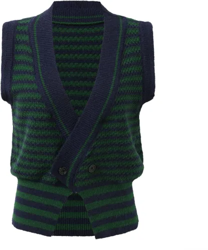 Vista 9 de Womens Long Sweaters Knit Womens Oversized V Neck Knit Sweater Vest Tunic Sleeveless Top