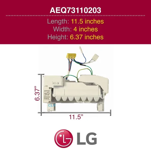 Vista 3 de LG AEQ73110203 Kit de montaje para máquina de hielo para refrigerador