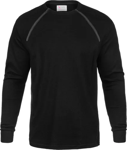 Vista 3 de ComfyChemoCHEMOWEAR - Camisa de manga larga con cremallera para hombre