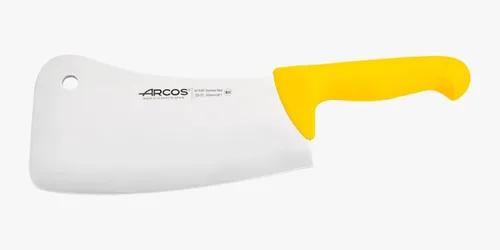 Vista 7 de Arcos Cuchillo de carnicero de acero inoxidable nitrum de 8 pulgadas y hoja de 7.874 in. Cuchillo de carnicero profesional. Mango ergonómico de Negro