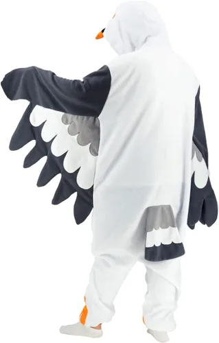 Vista 5 de Adult Bird Onesie Pajamas Bird Cosplay Halloween Costume Homewear Pajamas for Women and Men