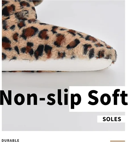 Vista 4 de DICUIRD Calcetines tipo pantufla acogedores y cálidos para mujer con pinzas