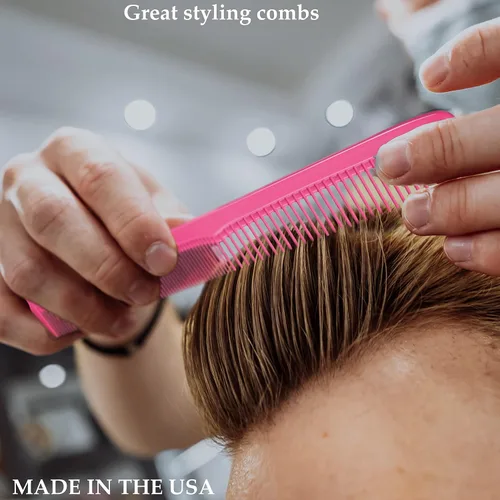 Vista 5 de Styling Gear Juego de 150 peines de peluquería para hombres, peines para mujeres, peines para estilista, barba, bigote, peine de bolsillo, fabricado