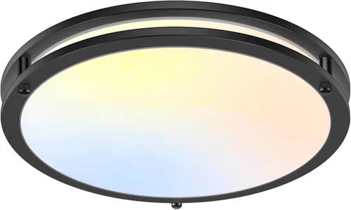 Vista 32 de Luces de Techo LED de 12 Pulgadas 36W, 2700K/3000K/4000K/5000K/6500K Ajustables de Montaje Empotrado, 3200LM Súper Brillantes Regulables Accesorio