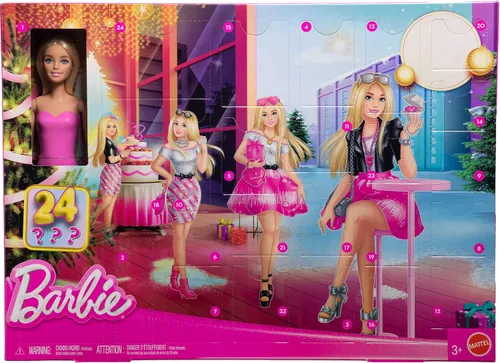 Vista 6 de Calendario de Adviento de muñecas Barbie con 24 accesorios