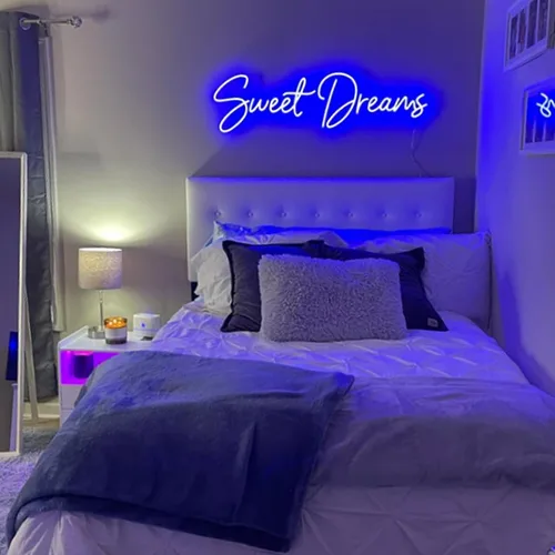 Vista 7 de Letrero de neón personalizado para boda, Binager personalizable con nombre de neón, decoración de letrero de luz regulable/RGB, personalizado