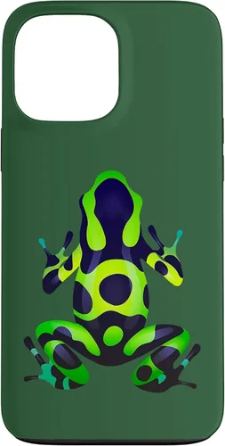 Vista 24 de Green & Black Poison Dart Frog Colored Exotic Amphibian Pet Case for iPhone 16
