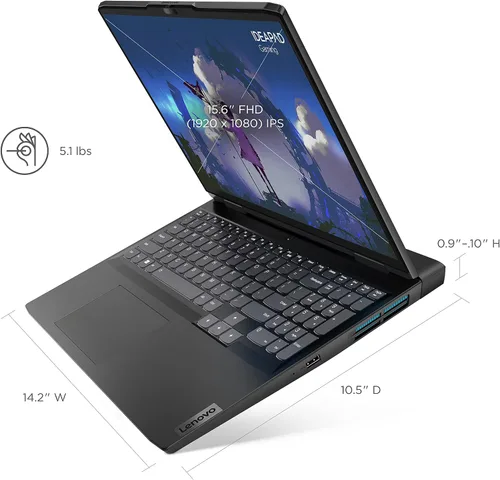 Vista 4 de Lenovo IdeaPad Gaming 3i - 2022 - Laptop para juegos diarios - Gráficos NVIDIA GeForce RTX 3050Ti - Pantalla FHD de 15.6 pulgadas - Memoria de 8 GB