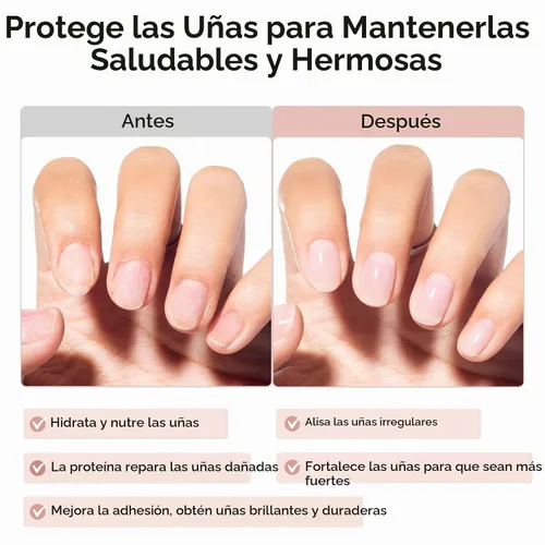 Vista 4 de Clear Ridge Filler Base Coat 3 en 1 Fortalecedor de uñas, secado rápido Transparente
