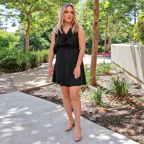 Vista 3 de JENN ARDOR Zapatos de tacón bajo con punta redonda cerrada, zapatos de vestir clásicos de media cuadrada, para boda, fiesta, oficina, 2 pulgadas