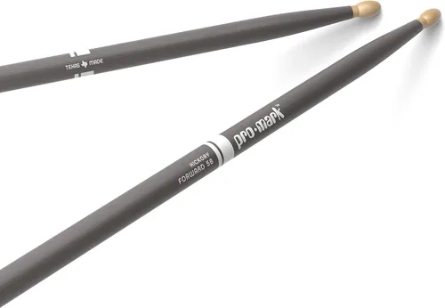 Vista 17 de Promark American Hickory Classic 5A - Baquetas de nogal americano, punta de bellota, azul - Par individual