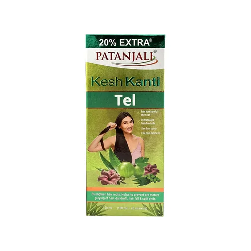 Vista 6 de Patanjali Kesh Kanti - Aceite para el cabello, 4.05 fl oz, paquete de 2