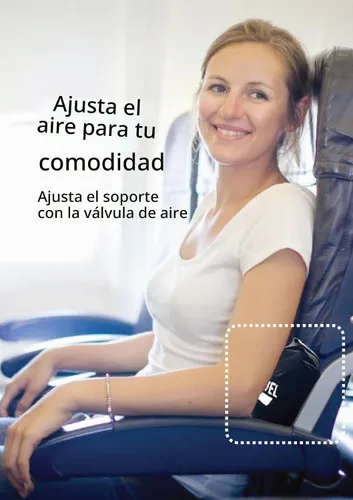 Vista 3 de Almohada de viaje inflable de viaje SMART para asiento de avión