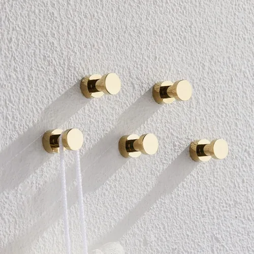 Vista 3 de Shelving Unit Bathroom Hook Hotel Bedroom Coat Hook Single Hook Metal Toilet Coat Hook Bathroom Rack Coat Hook Storage Rack Hook (Color : A)