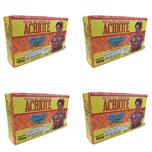 Vista 2 de Pasta de Achiote Annatto Paste La Anita 3.5 onzas de condimento mexicano Pasta De Achiote La Anita (paquete de 4)