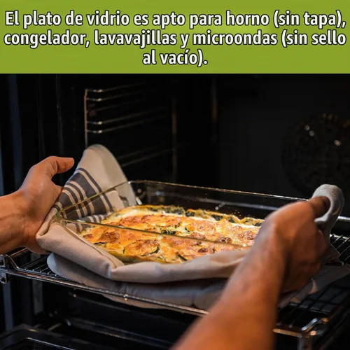 Vista 8 de ZWILLING Fresh & Save Recipiente sellador al vacío mediano, cacerola con tapa, bandeja para brownies, bandeja para lasaña, bandeja para pizza, 9.5 x