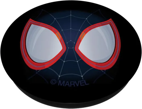 Vista 2 de Marvel Spider-Man Into the Spider-Verse Miles Morales Máscara PopSockets Estándar PopGrip