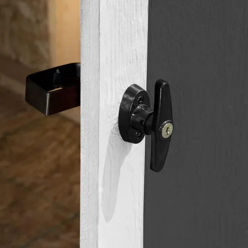 Vista 9 de Handy Home Products Trident - Cobertizo de almacenamiento de madera de 8 x 12 pulgadas, no incluye kit de piso, pintura o tejas para techos