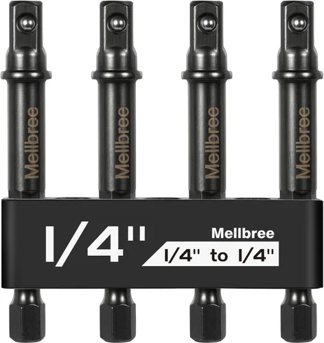 Vista 10 de Mellbree Adaptador de enchufe de impacto 1/2 1/4 a 1/2 para destornillador