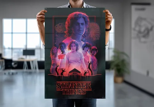 Vista 7 de Stranger Things - Póster de programa de televisión (Horror) (Tamaño: 24" x 36") (póster laminado)