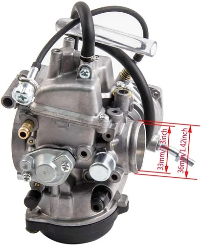 Vista 5 de Kit de carburador para Yamaha Big Bear Wolverine Kodiak Grizzly 400 YFM 400 YFM400 2000 2001 2002 2003 2004 2005 2006 ATV, con filtro de combustible