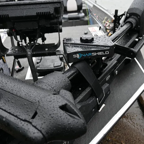 Vista 5 de Sonar Shield Transducer Cover para Garmin LiveScope Plus LVS34 - Funda de viaje resistente a los impactos de la serie Pro