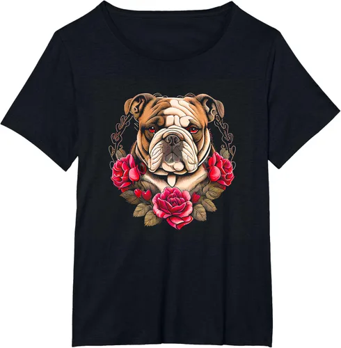 Vista 9 de Día de San Valentín - Camiseta de San Valentín Bulldog Inglés, Negro