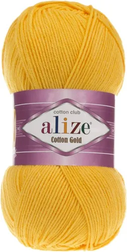 Vista 32 de 55% algodón 45% acrílico Alize Cotton Gold Yarn 1 madeja/bola 3.53 oz 360 yardas (1-crema)