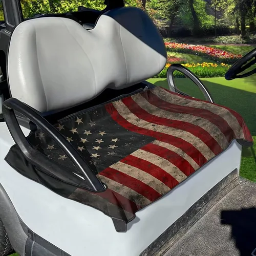 Vista 45 de AFPANQZ Toalla personalizada para cubierta de asiento de carrito de golf, añade tu texto, imagen, logotipo, nombre, protector de asiento de carrito