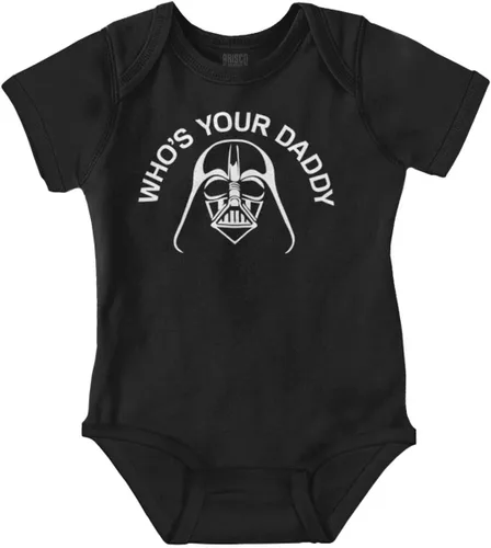 Vista 7 de Who's Your Daddy Dark Lord Space Baby Romper para niños o niñas