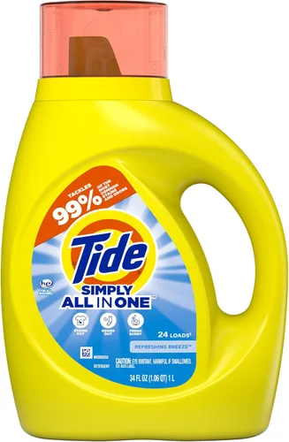 Vista 16 de Tide Simply All-In-One, detergente líquido para ropa sucia con aroma a flor de saúco, 89 cargas, 117 onzas líquidas