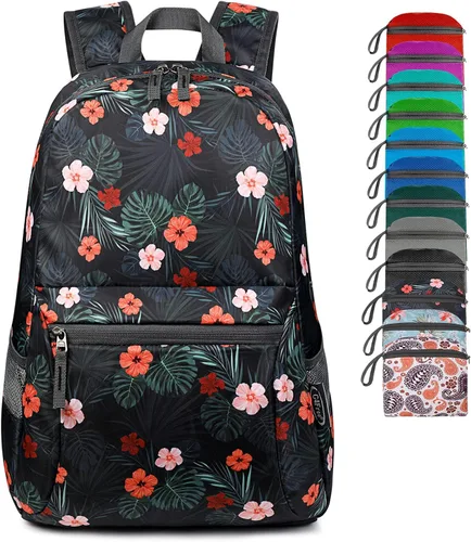 Vista 8 de G4Free Mochila plegable ligera de 20L para viajes, senderismo, mochila plegable para hombres y mujeres