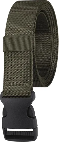 Vista 13 de WedDecor Cinturón de nailon estilo militar, cinturón de lona de 1.5 pulgadas con hebilla de plástico de liberación rápida, deportes al aire libre