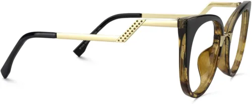 Vista 4 de Zeelool Elegantes lentes de bloqueo de luz azul ojo de gato de gran tamaño para mujer Jacqueline FP0669