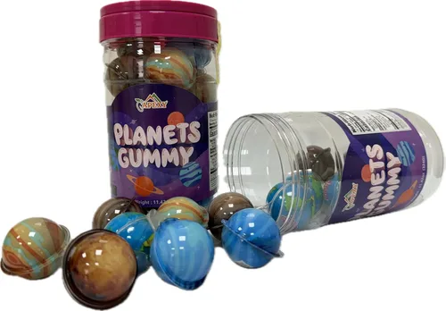 Vista 9 de Apexy Mixed Planets - Dulces Gomosos con Centro Líquido Afrutado Sin Grasa, Divertidos y Deliciosos Dulces Temáticos del Espacio Ideales