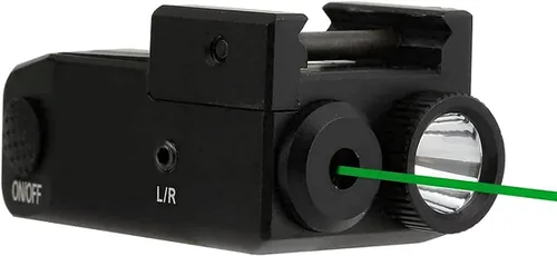 Vista 8 de LIGHTWIN Combo de luz láser verde de 350 lúmenes linterna táctica con USB recargable para pistolas, pistolas, mira láser, riel Picatinny Fit