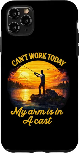 Vista 13 de Can't Work Today My Arm is in A Cast Fly Fishing Funny Humor Case for iPhone 17