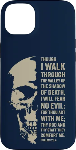 Vista 15 de Psalms 23:4 Though I Walk Through The Valley - Funda bíblica cristiana para iPhone 16