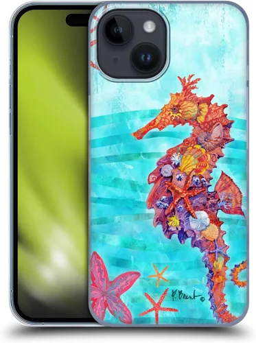 Vista 10 de Head Case Designs Officially Licensed Paul Brent Agate Mermaid Coastal Hard Back Case Compatible with Apple iPhone 15