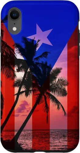 Vista 25 de Tropical Ocean Vibes Puerto Rico Flag - Funda para iPhone 17