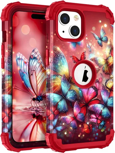 Vista 62 de Hocase Funda para iPhone SE 2022/2020, resistente a prueba de golpes, de plástico duro+goma de silicona, funda protectora híbrida para iPhone SE