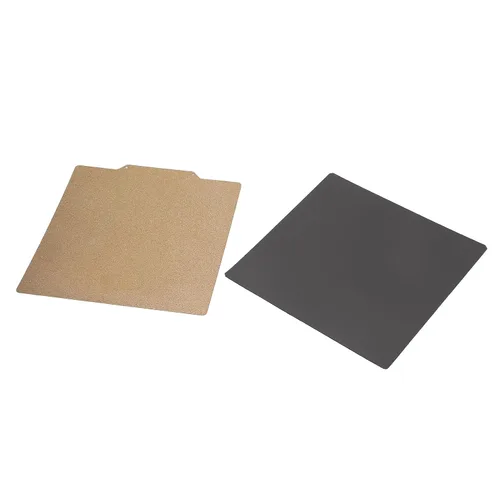 Vista 9 de Placa de construcción de impresora 3D de 7.874 x 7.874 in, doble cara PEI pulverizado en polvo de acero con resorte flexible plataforma de cama